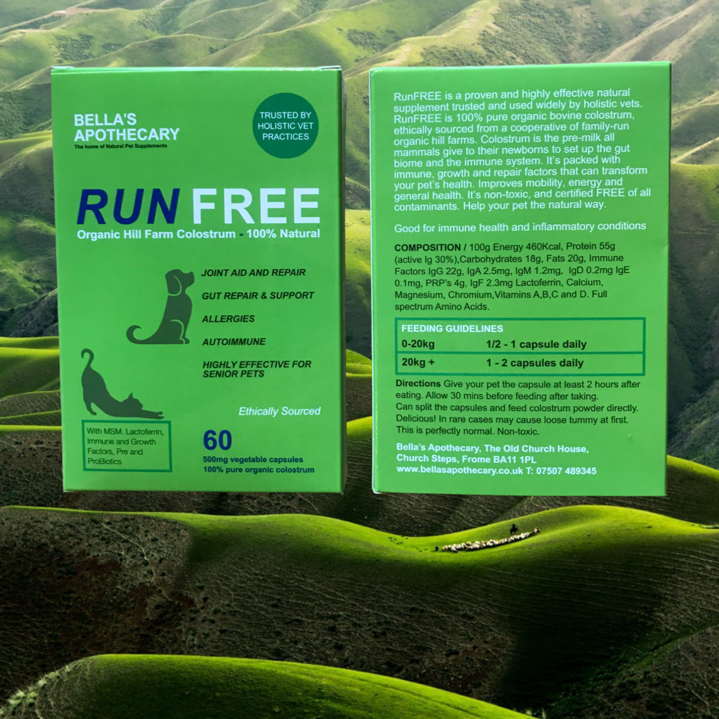 RUNFREE organic hill farm colostrum