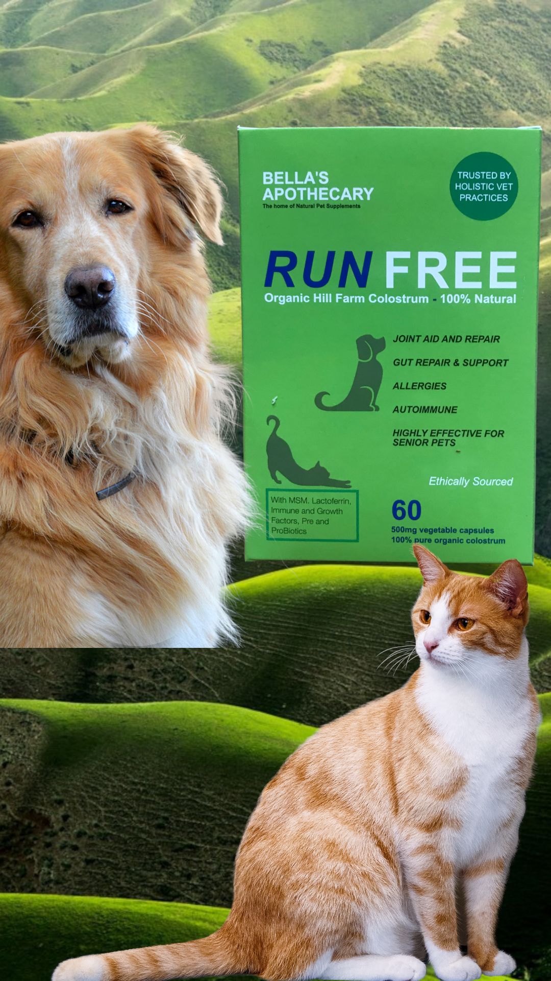 RUNFREE organic hill farm colostrum