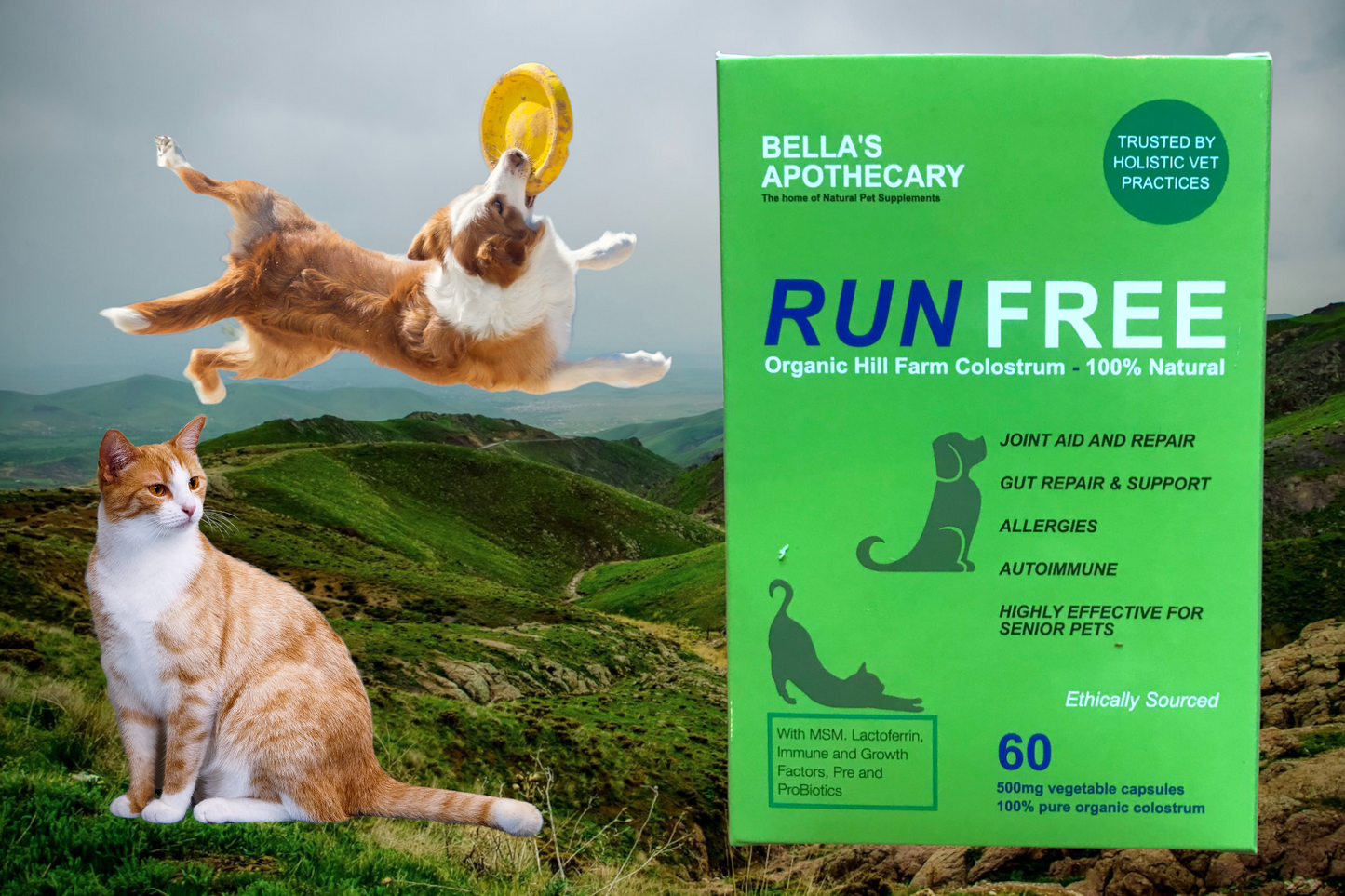 RUNFREE organic hill farm colostrum